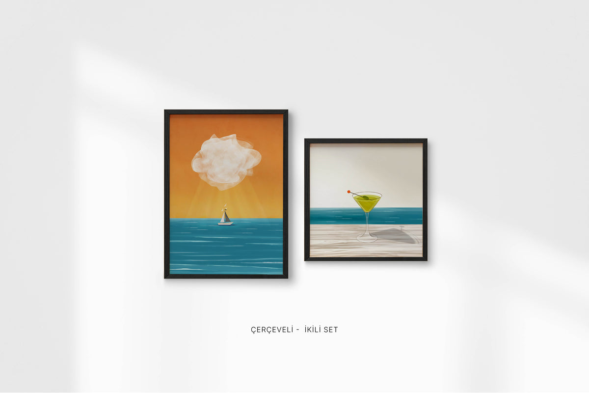 Açık Deniz ⎮ Çerçeveli Poster Seti