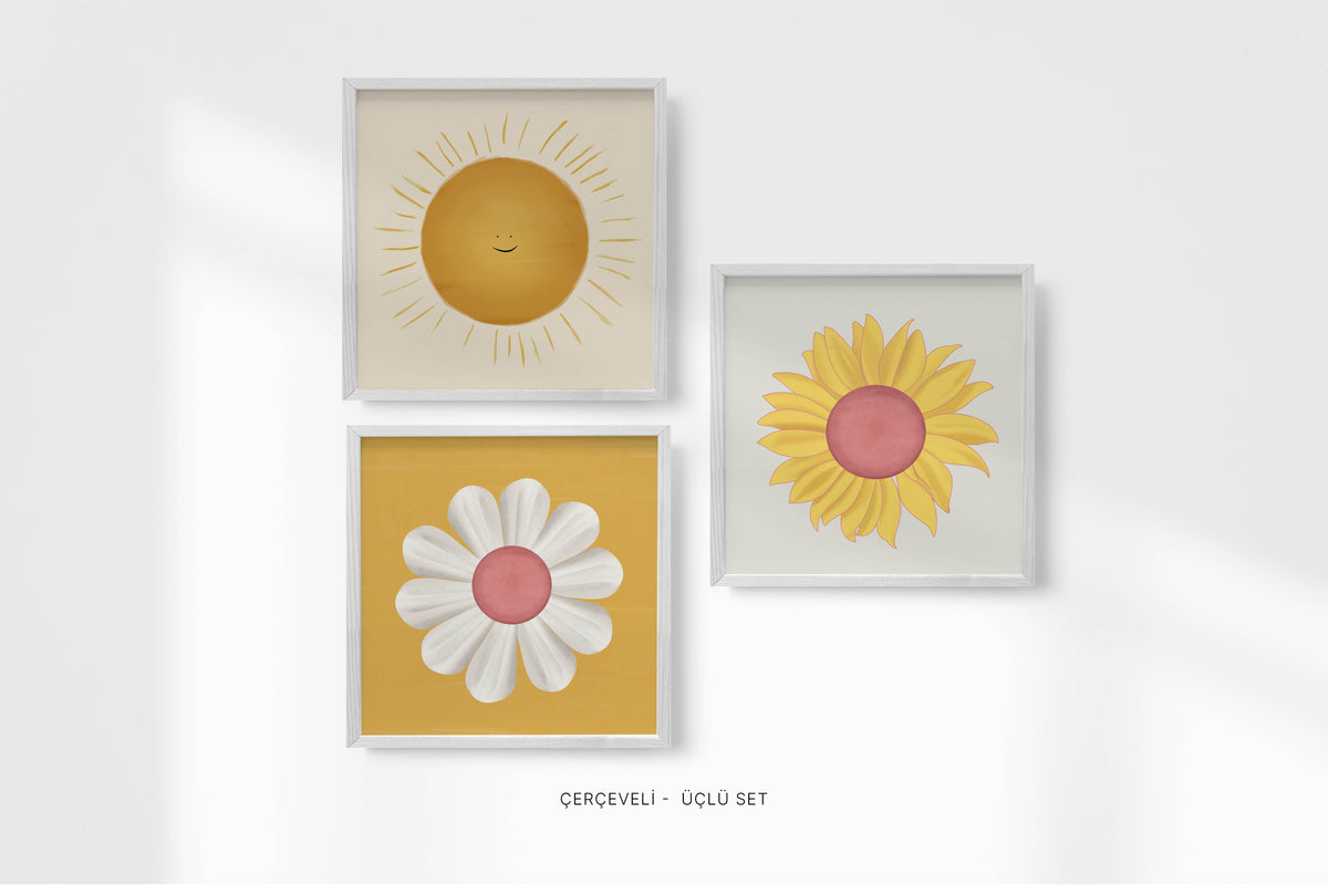 İlkbahar - Çocuk Odası Çerçeveli Poster Seti