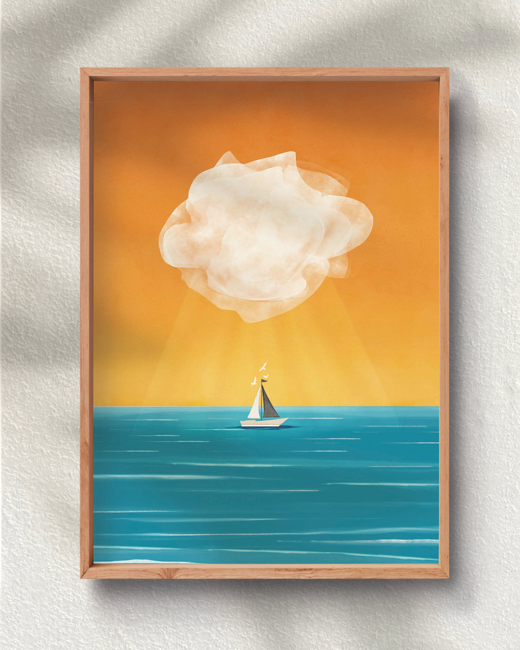 White Cloud at Golden Hour