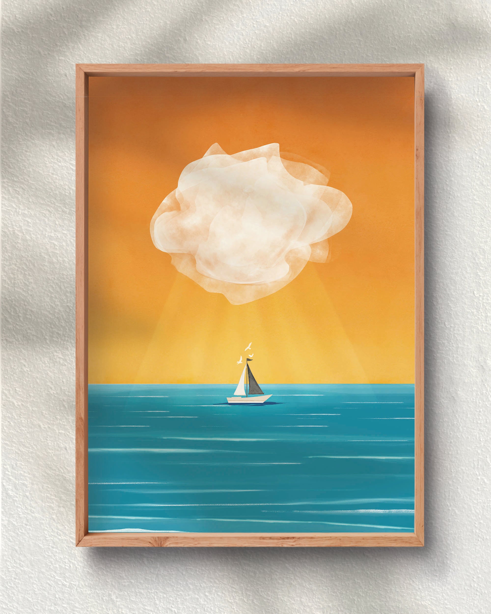 White Cloud at Golden Hour