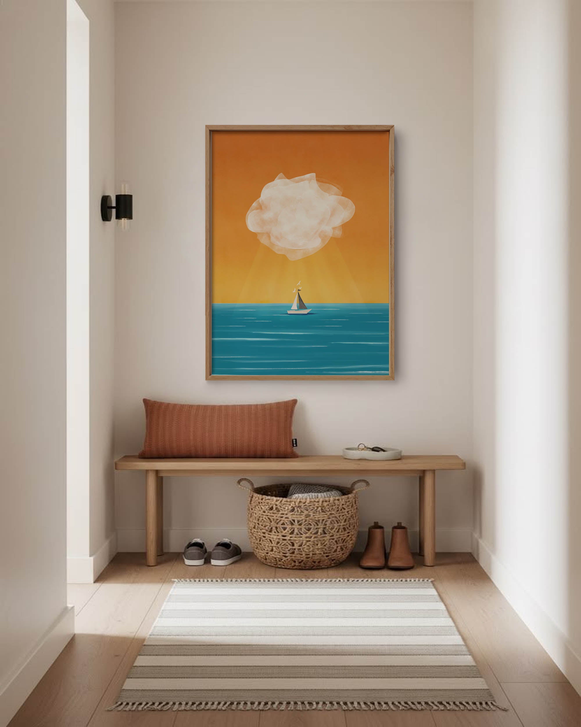 White Cloud at Golden Hour