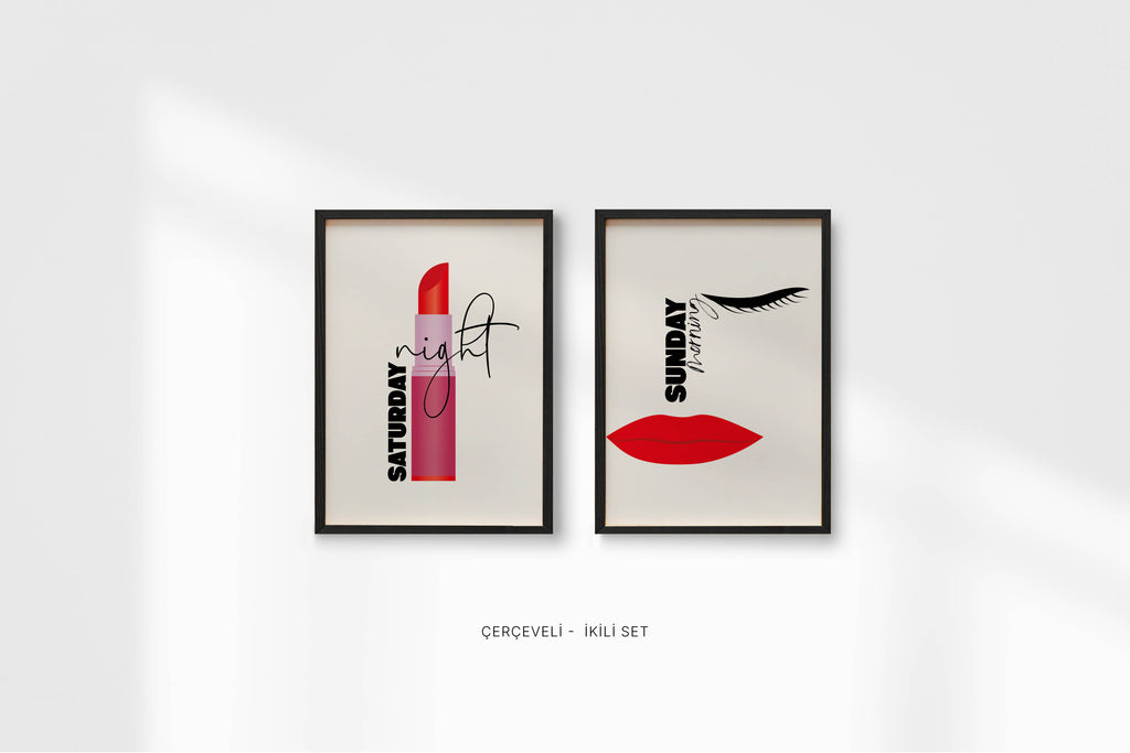 Hafta Sonu ⎮ Çerçeveli Poster Seti