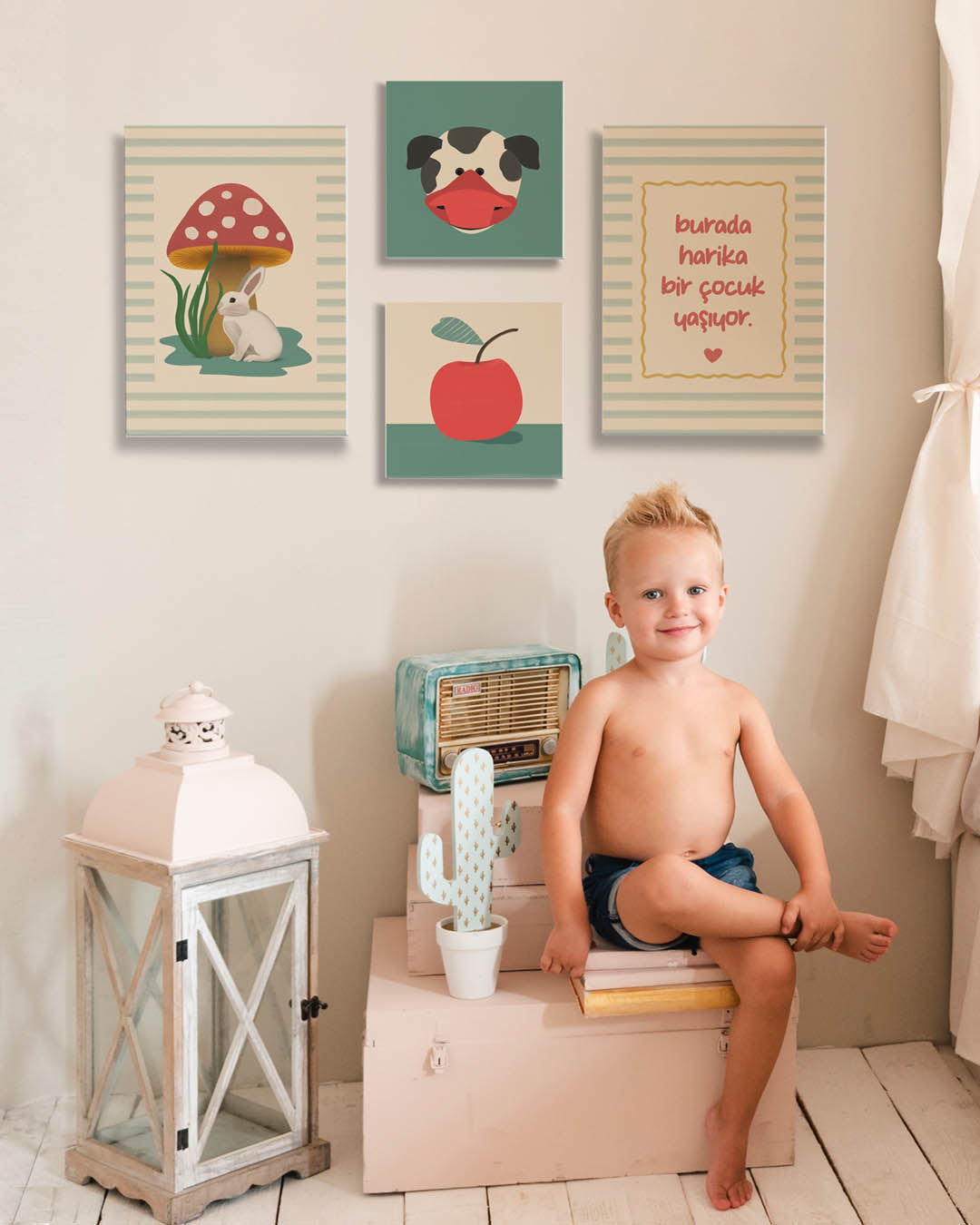 Masal Bahçesi - Çocuk Odası Duvar Seti