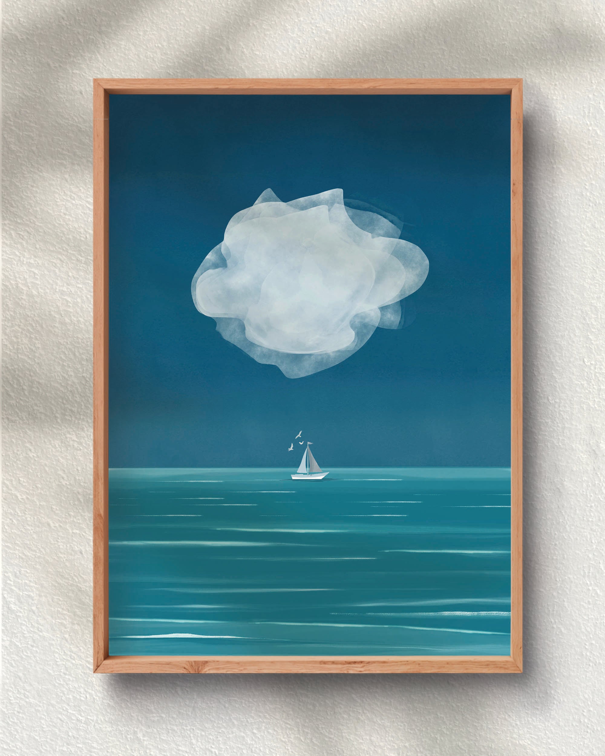 White Cloud at Blue Hour