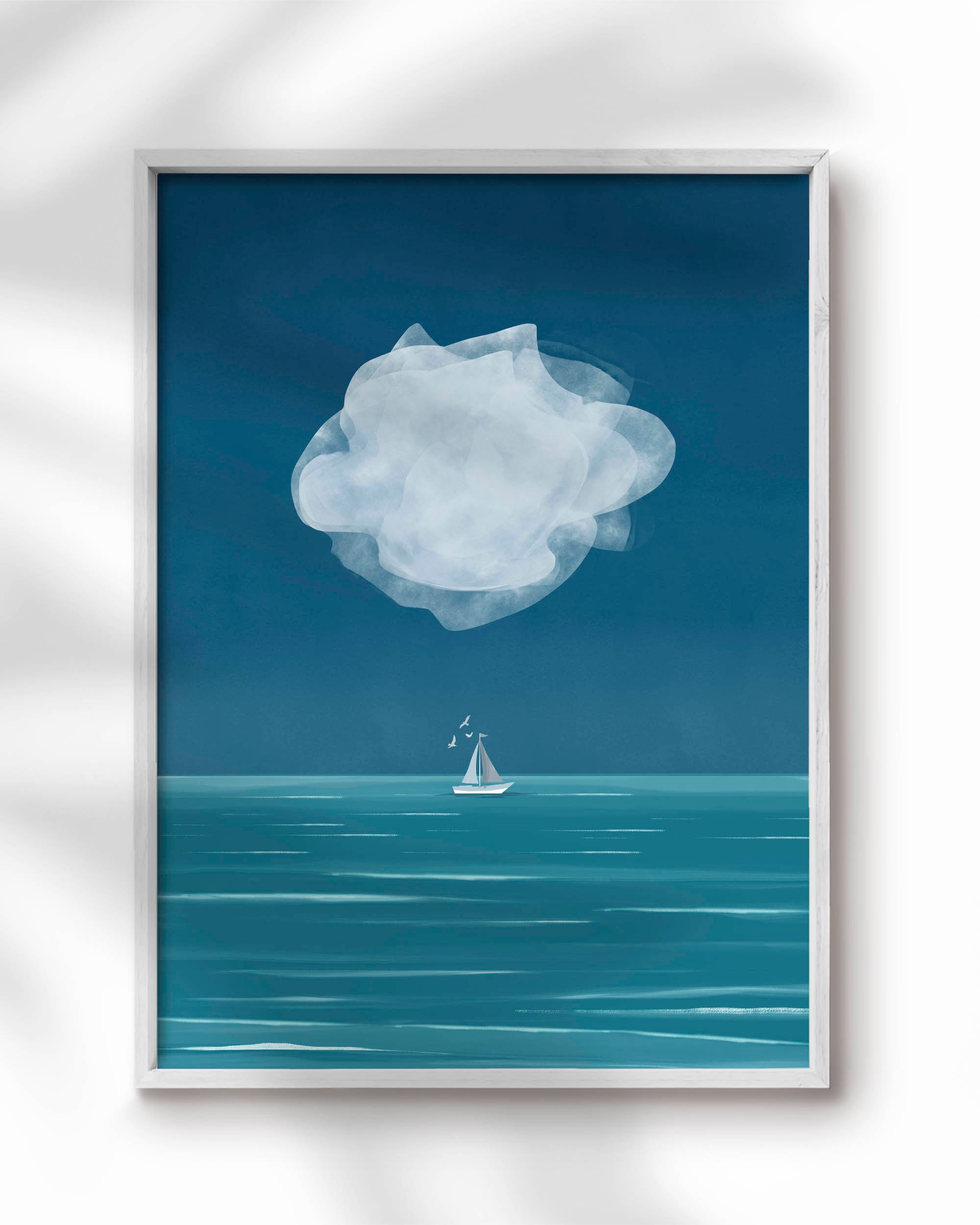 White Cloud at Blue Hour