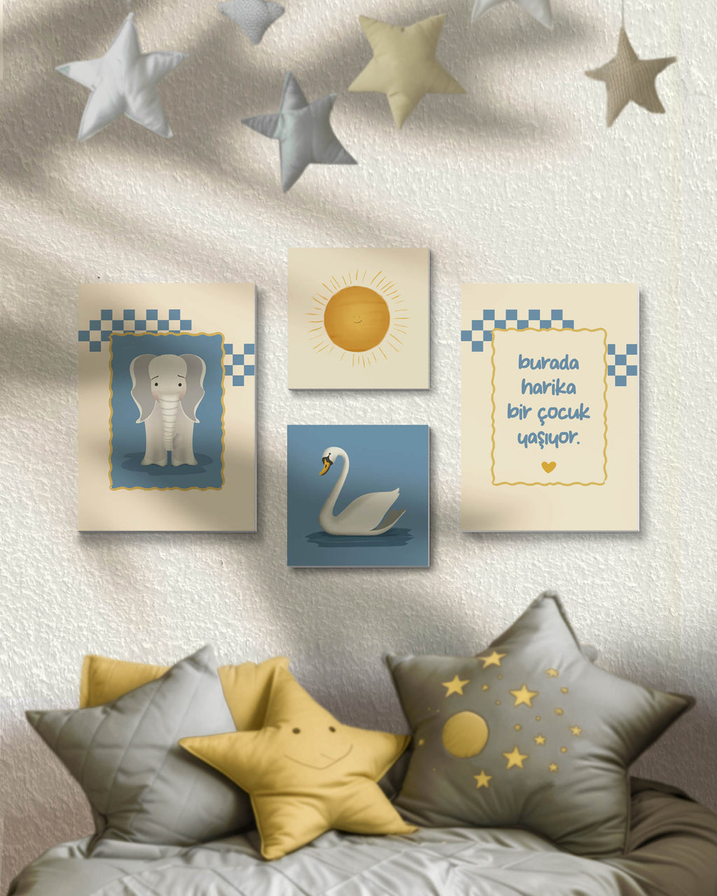 Güneşli Günler - Çocuk Odası Duvar Seti