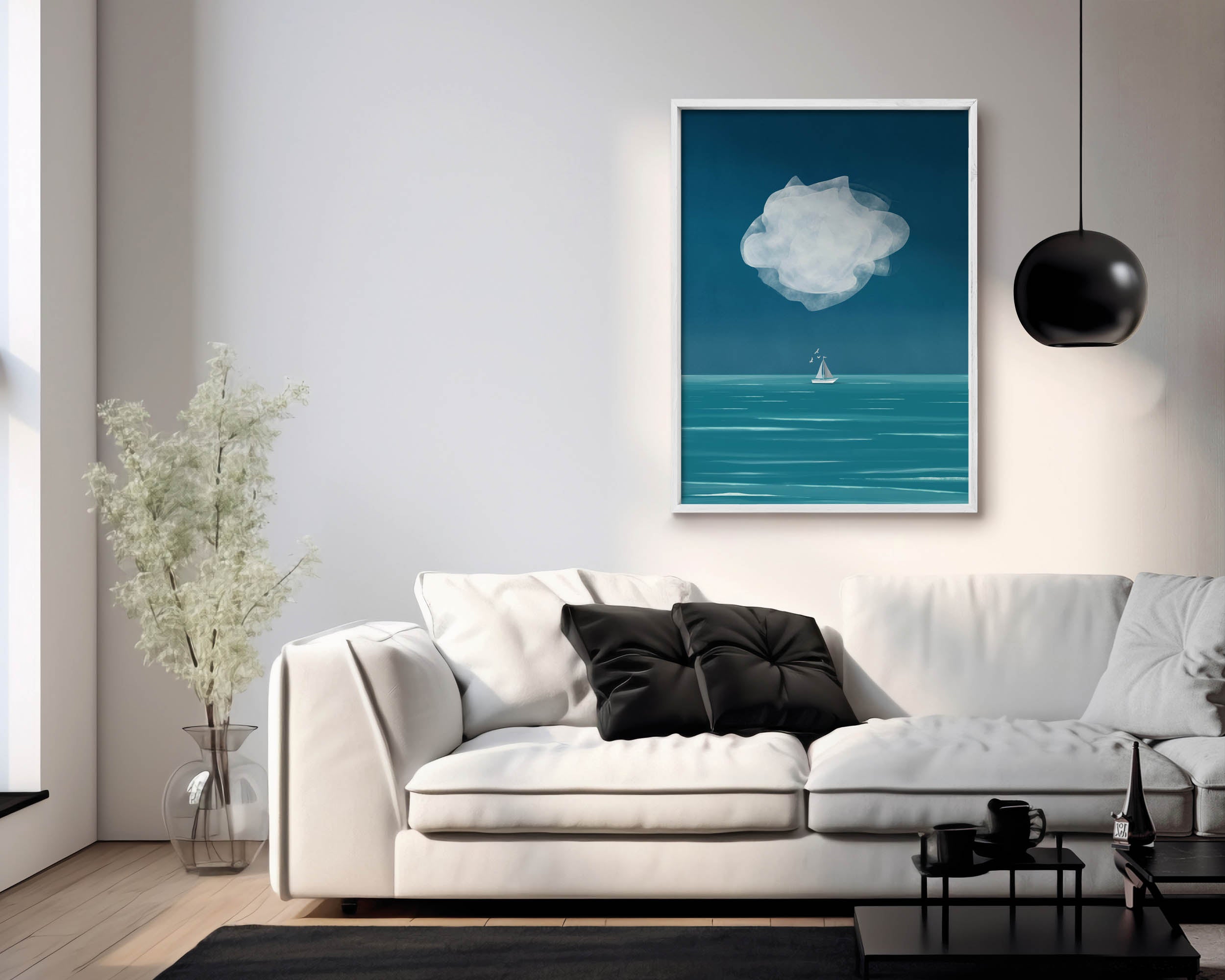 White Cloud at Blue Hour