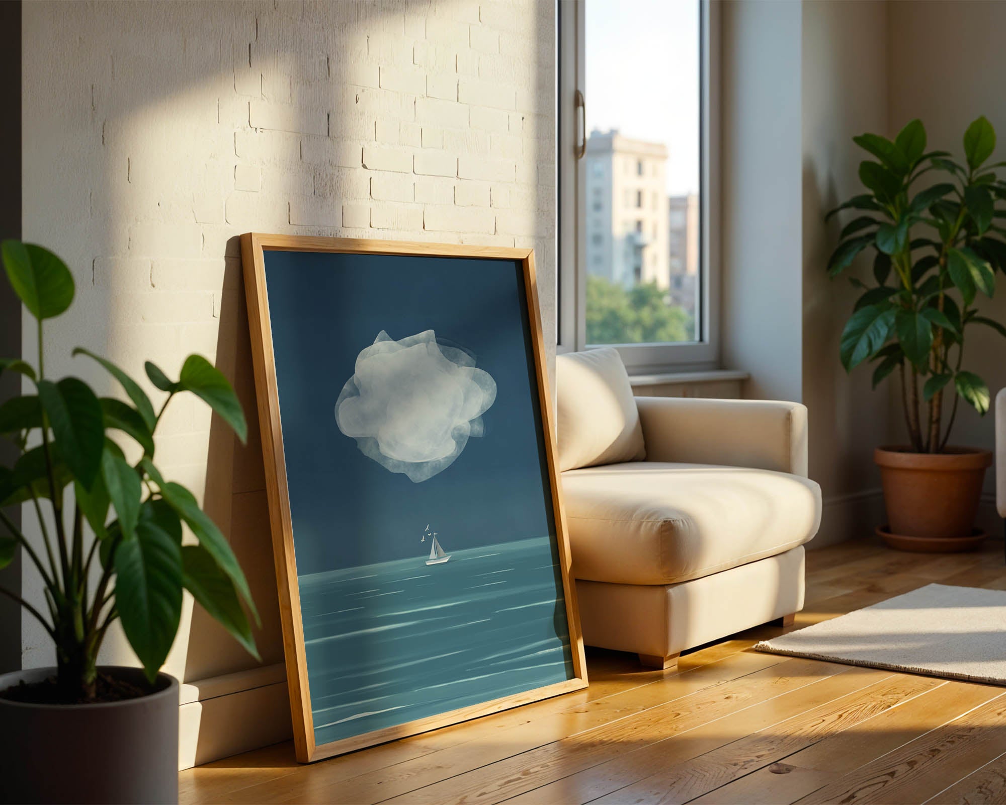 White Cloud at Blue Hour