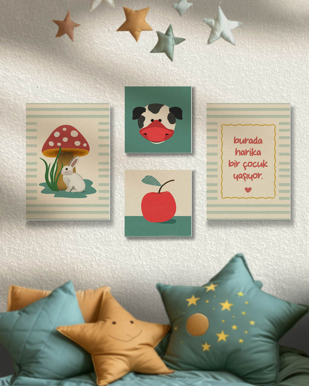 Masal Bahçesi - Çocuk Odası Duvar Seti